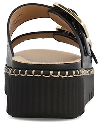 Mia Women's Jacinta Slip-On Flatform Casual Sandals