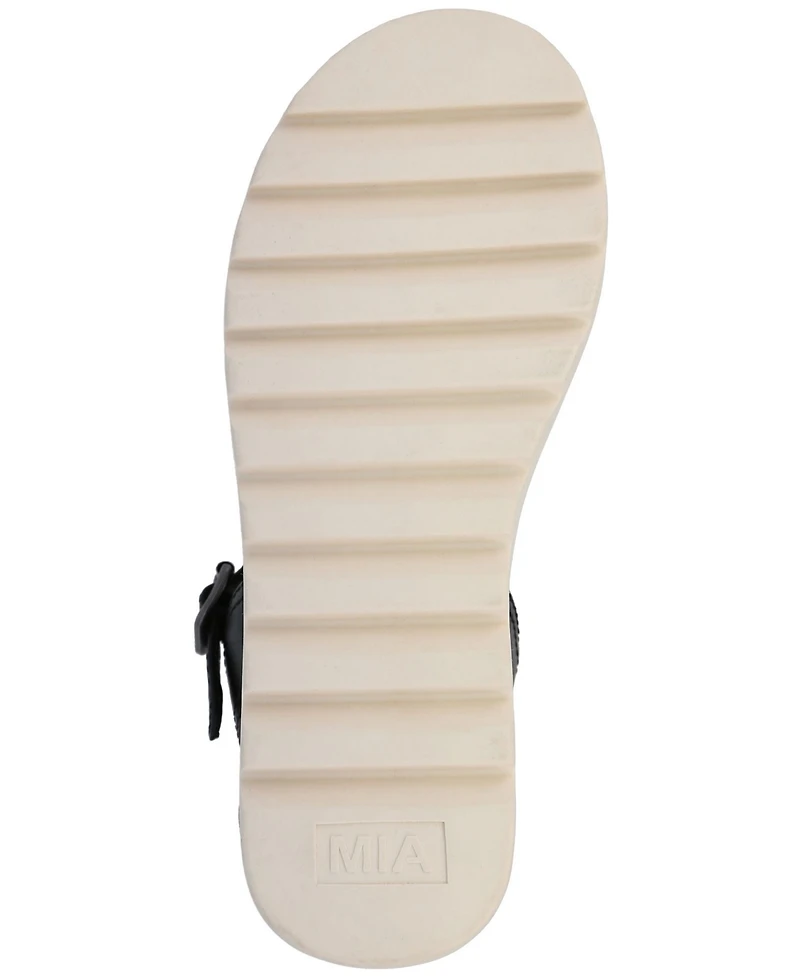 Mia Women's Ophidia Round Toe Wedge Sandals