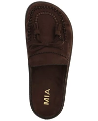 Mia Women's Nesha Moc Toe Moccasin Mule Loafers
