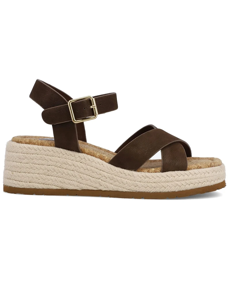 Mia Women's Nikky Round Toe Wedge Sandals