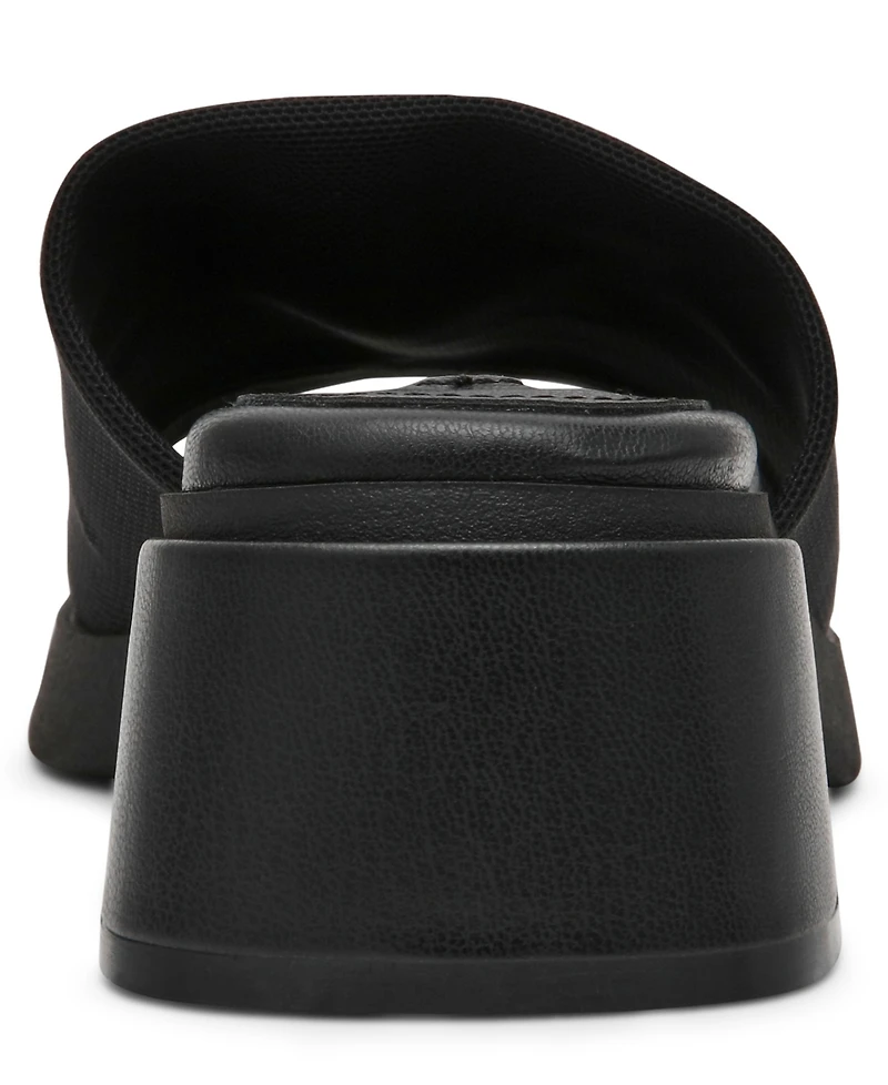 Steve Madden Women's Lucee Block Heel Slide Sandals