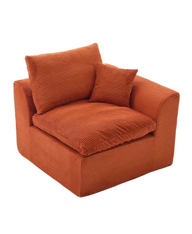 Streamdale Furniture Modular Sectional Sofa Cloud Couch, Comfy Modern 2 Seater with Removable Cushion Covers