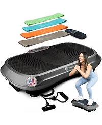 LifePro Vibration Plate – Whole Body Workout Fitness Platform with Loop Bands for Home Training & Exercise Routine