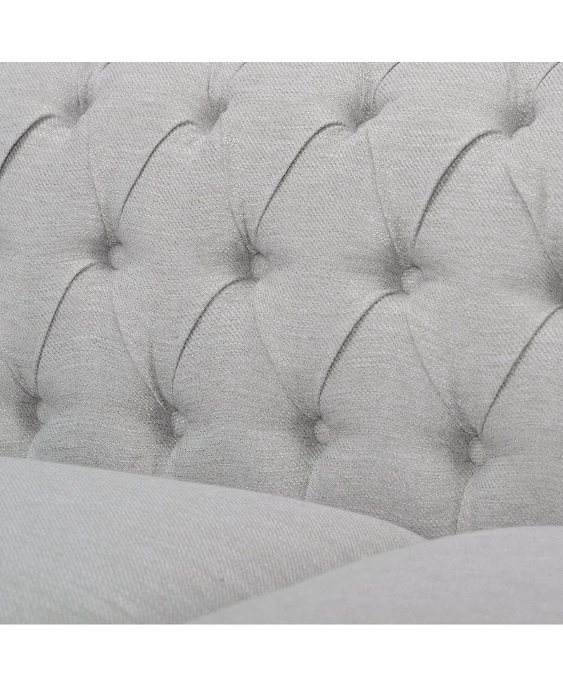 Streamdale Furniture Chesterfield Velvet Sofa with Button Tufting & Nailhead Accents