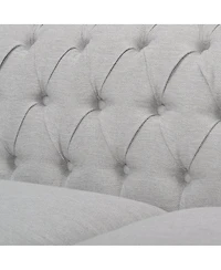 Streamdale Furniture Chesterfield Velvet Sofa with Button Tufting & Nailhead Accents