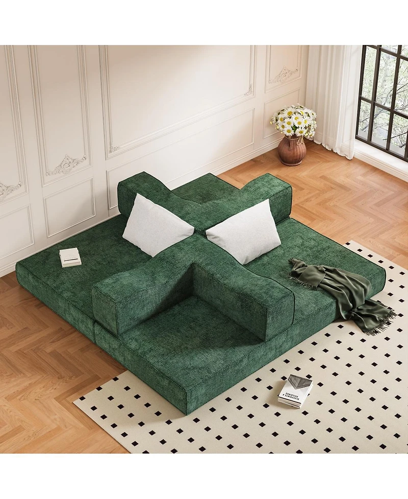 Streamdale Furniture King Size Folding Sofa Bed with 2 Pillows