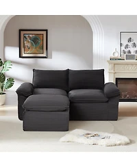 Streamdale Furniture Modern corduroy cloud sofa, freely combined