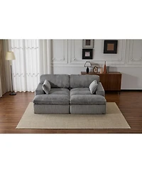 Streamdale Furniture Double Chaise Lounge Indoor, Oversized Upholstered Sleeper Cloud Couch