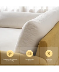 Streamdale Furniture Oversized Chenille Sofa Chair, Wide Seat Accent Chair, Modern Upholstered Armchair