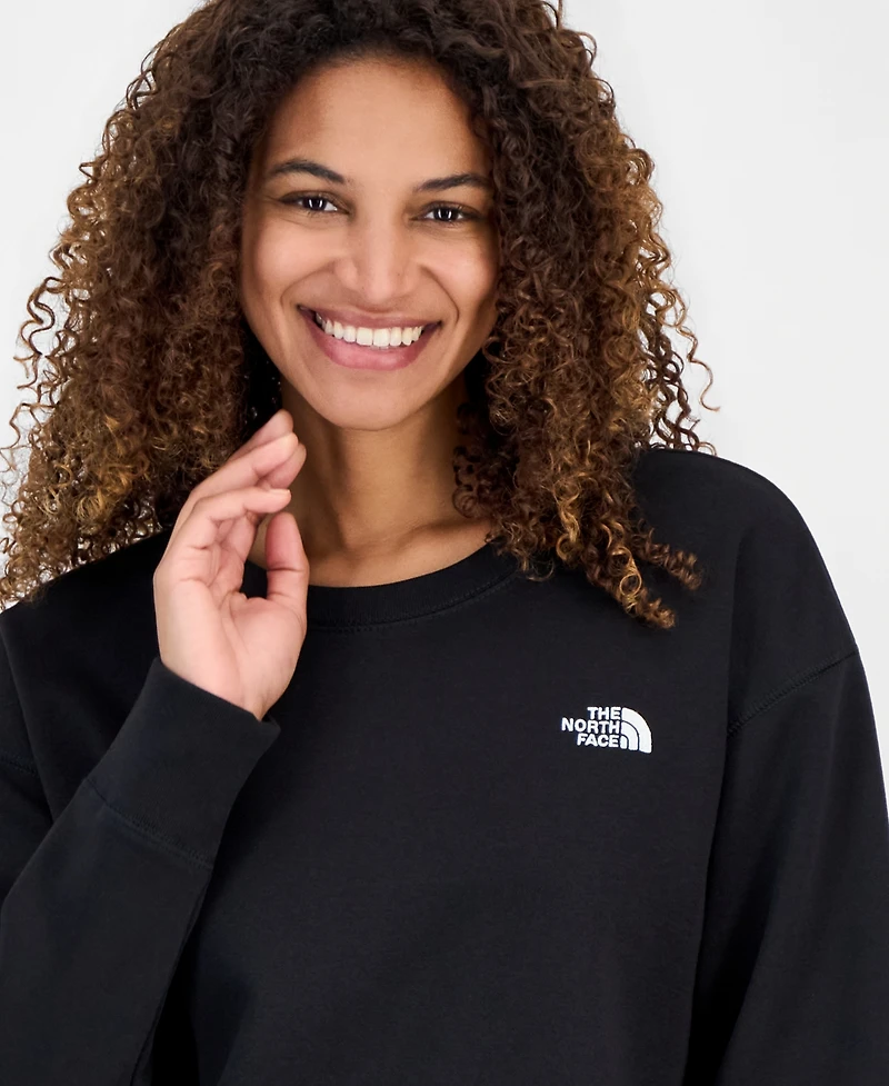 The North Face Women's Evolution Cotton Half Dome Logo Crop Sweatshirt