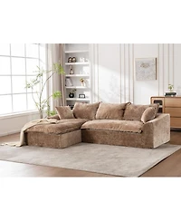Streamdale Furniture 103" Cloud Sectional Couch with L-Shape Chaise, Modern Modular Sofa