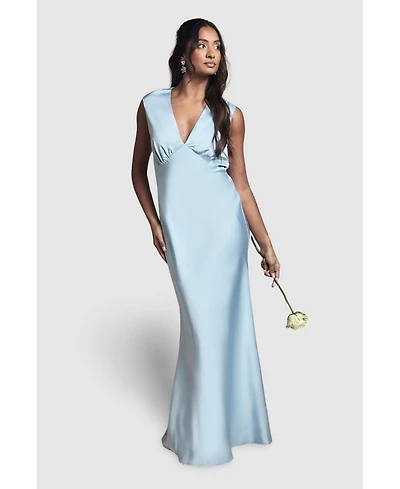 Oasis Women's Satin Maxi Bridesmaid Dress