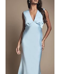 Oasis Women's Satin Maxi Bridesmaid Dress