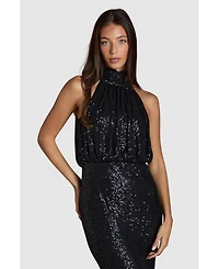 Coast Women's Halterneck Sequin Bridesmaid Maxi Dress