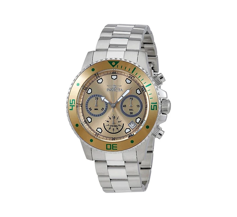 Invicta Men's Pro Diver Quartz Chronograph Champagne Dial Watch