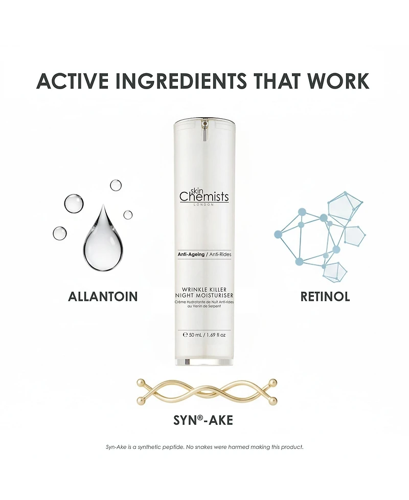 skinChemists Wrinkle Killer Anti-Aging Night Moisturizer 50ml