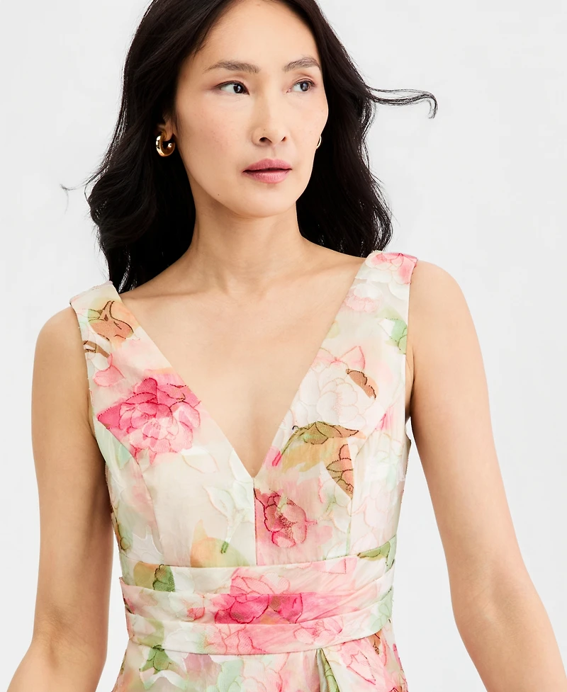 Adrianna Papell Women's Cascading Tiered Midi Dress