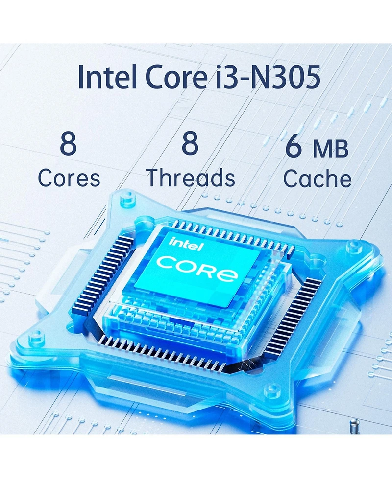 Hp Essential 17.3" Entry Traditional Laptop Intel Core i3 N305 8GB Ram Intel Uhd Graphics 128GB eMMC + 128GB Ssd Windows 11 Home 60Hz