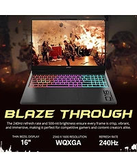 Hp Omen Traditional Laptop Amd Ryzen Ai 9 64GB Ram Nvidia GeForce Rtx 5070 Ti 2TB Ssd Storage Windows 11 Home 240Hz