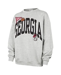 '47 Brand Women's Gray Georgia Bulldogs Icon Fleece Sweatshirt
