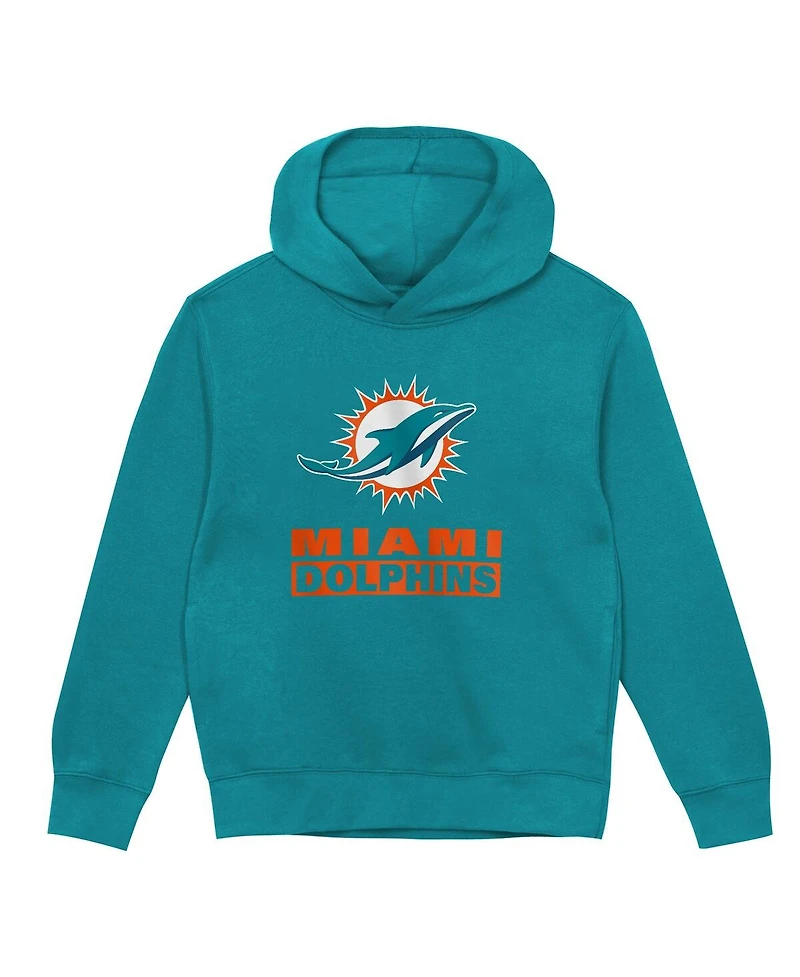 Outerstuff Toddler Aqua Miami Dolphins Back to Basics Hoodie