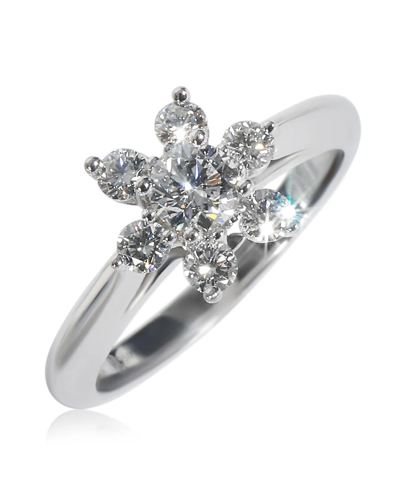 Pre-Owned Tiffany & Co Platinum Diamond Flower Ring