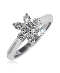 Pre-Owned Tiffany & Co Platinum Diamond Flower Ring