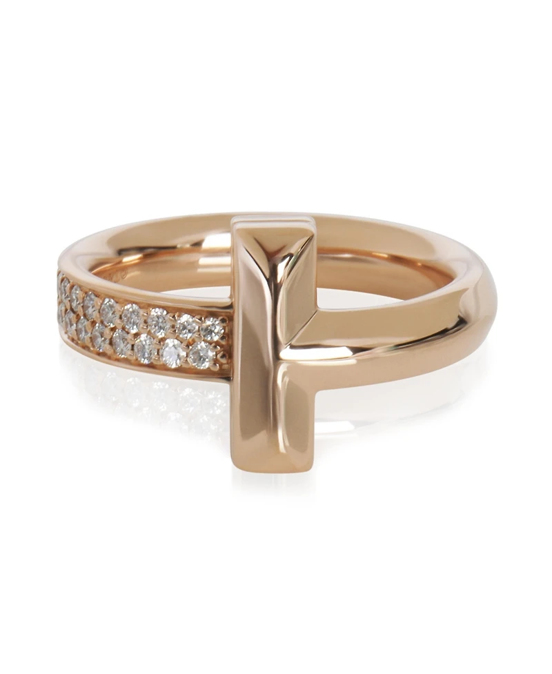 Pre-Owned Tiffany & Co Rose Gold Diamond Tiffany T T1 Ring
