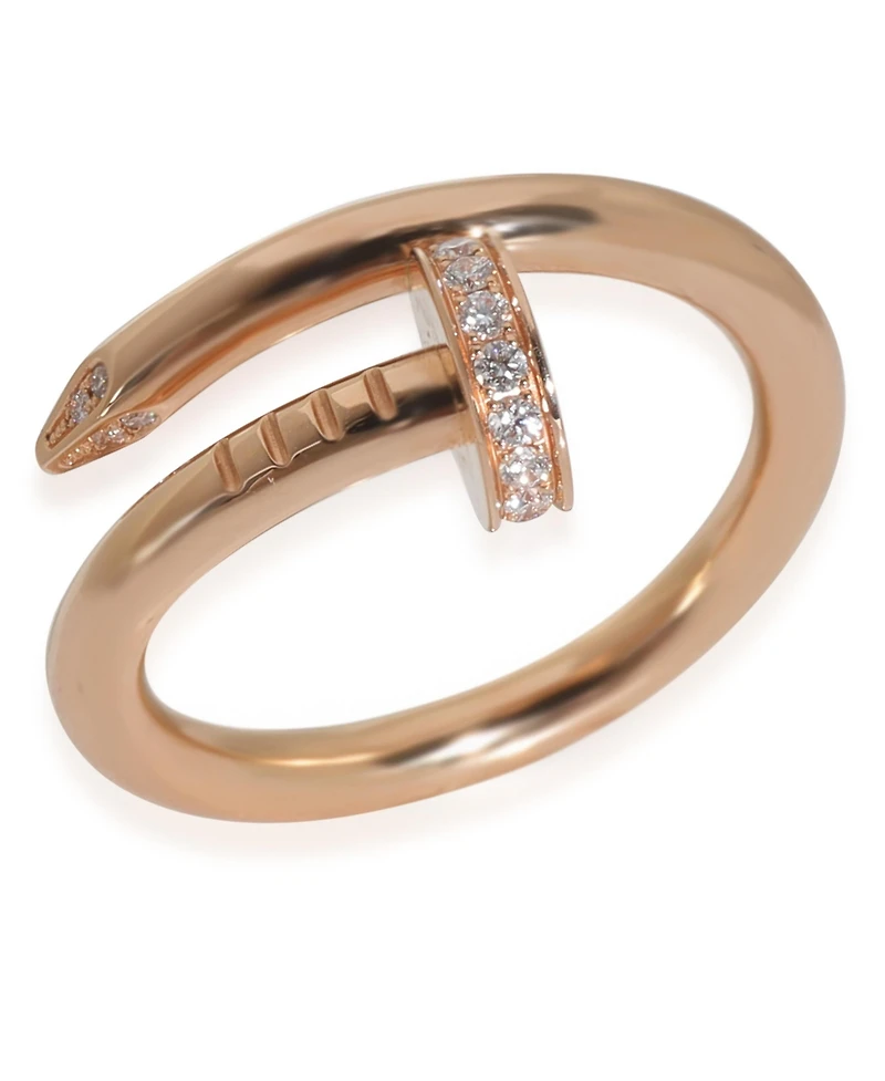 Pre-Owned Cartier Rose Gold Diamond Juste Un Clou Ring