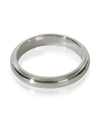 Pre-Owned Tiffany & Co Platinum Tiffany Together 4mm Milgrain Band