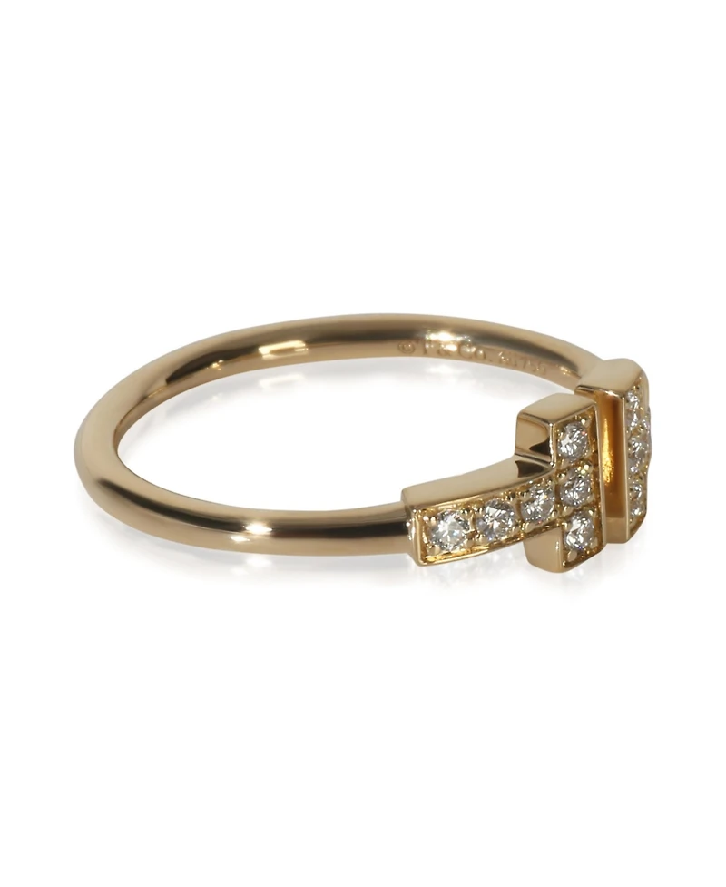 Pre-Owned Tiffany & Co Yellow Gold Diamond Tiffany T Wire Ring