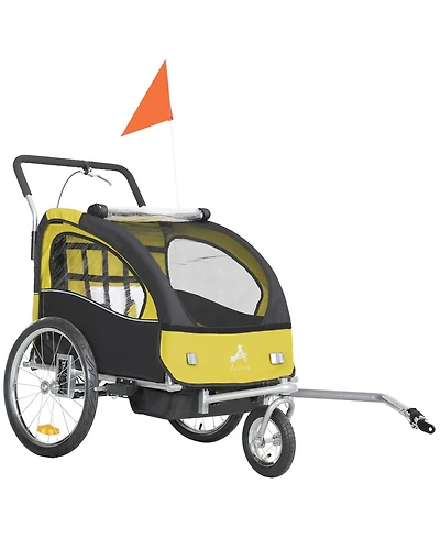 Aosom Elite Child/ Pet Three-Wheel Bicycle Cargo Trailer Blue