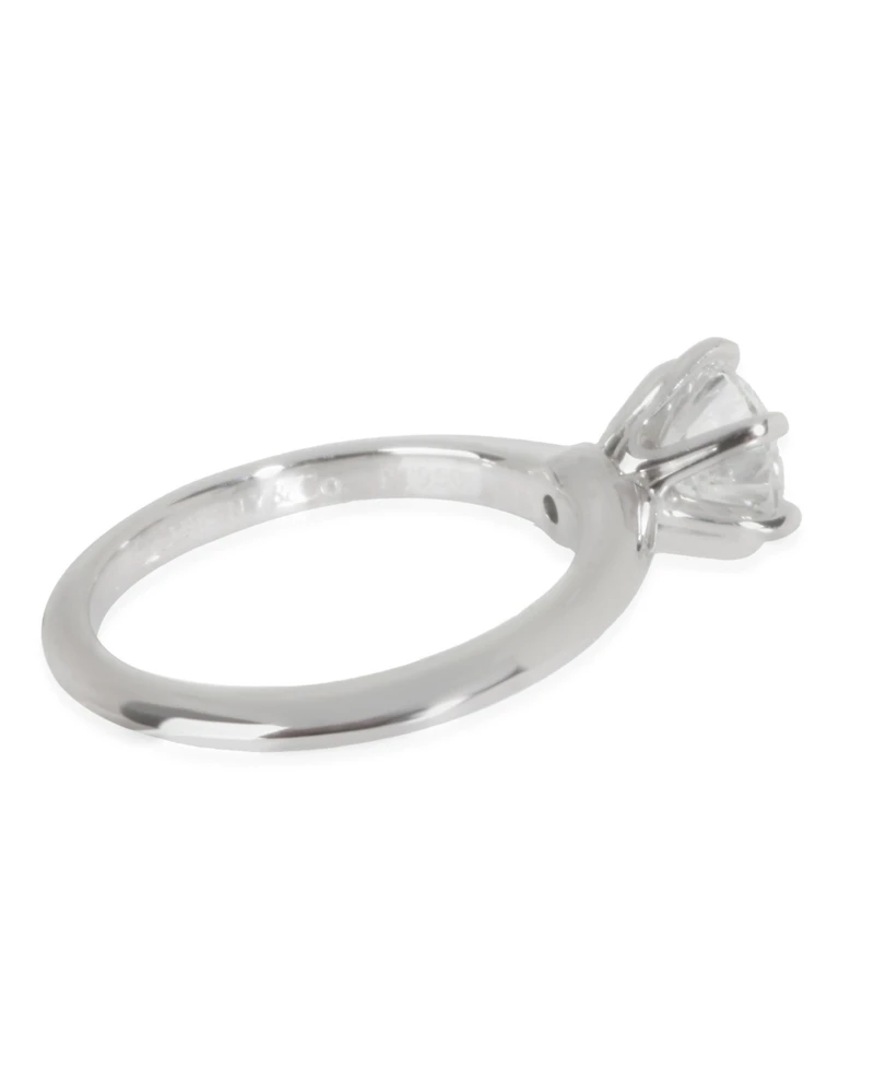 Pre-Owned Tiffany & Co Solitaire Engagement Ring in Platinum F VS2 1.00 Ctw