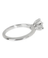 Pre-Owned Tiffany & Co Solitaire Engagement Ring in Platinum F VS2 1.00 Ctw