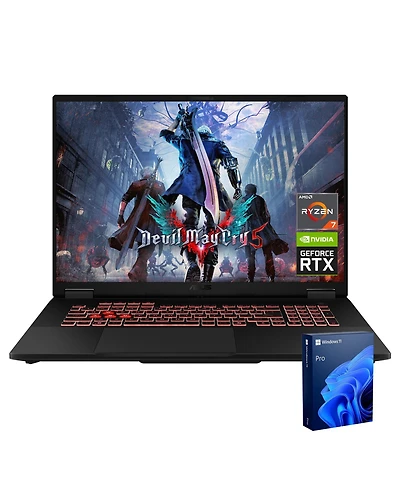 Asus Tuf A18 18" Traditional Laptop Amd Ryzen 7 32GB Ram Nvidia GeForce Rtx 5070 1TB Ssd Storage Windows 11 Pro 240Hz
