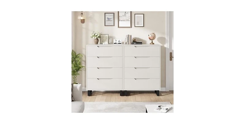 gaomon 4 Dresser for Bedroom, 41.5" Tall Dresser, Freestanding Vertical Drawer Cabinet with Storage