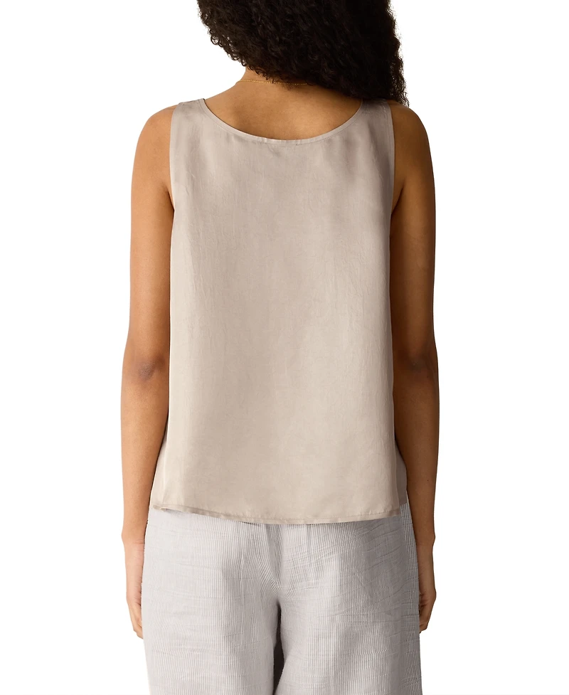 Eileen Fisher Women's Shimmer Scoop Neck Tank Top