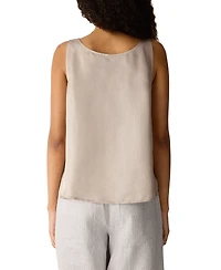 Eileen Fisher Women's Shimmer Scoop Neck Tank Top