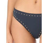 Michael Kors Women's High-Leg Pull-On Bikini Bottoms