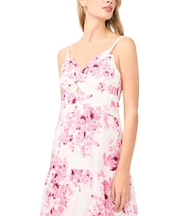 1.state Women's V-Neck Tiered Maxi Dress