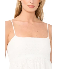 1.state Women's Square Neck Sweep Maxi Dress