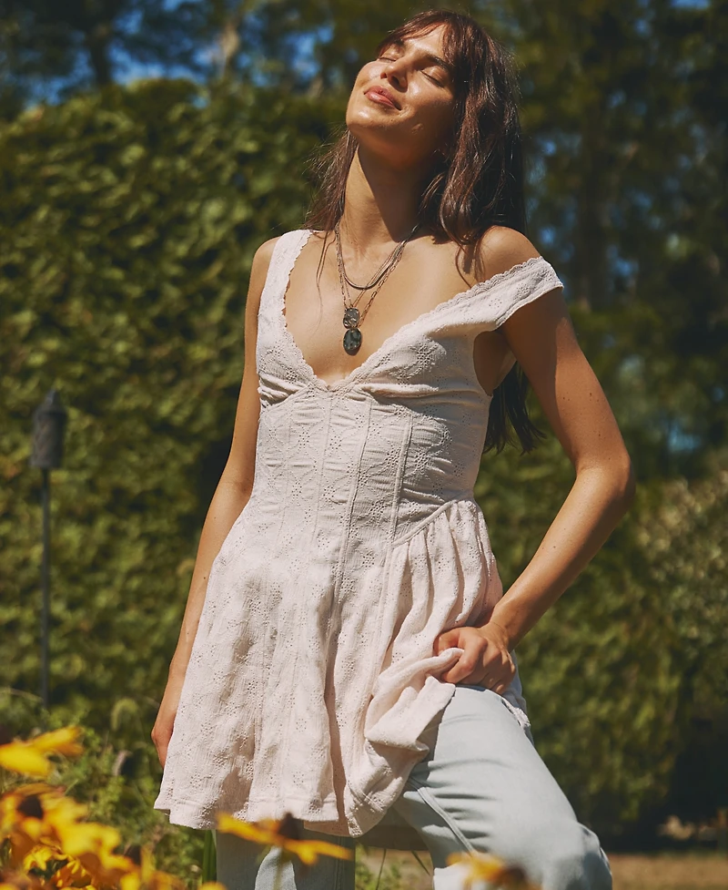 Free People Women's Cant Help It V-Neck Mini Dress