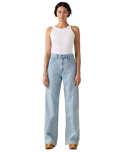 Levi's Women's Cinch-Waist Carpenter Lightweight Baggy Jeans