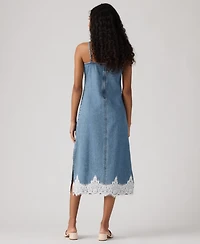 Levi's Women's 90s Denim Sleeveless V-Neck Slip Dress