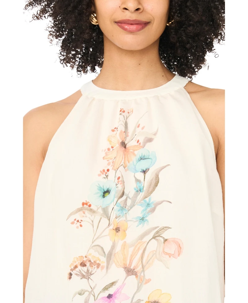 Vince Camuto Women's Crewneck Sleeveless Blouse