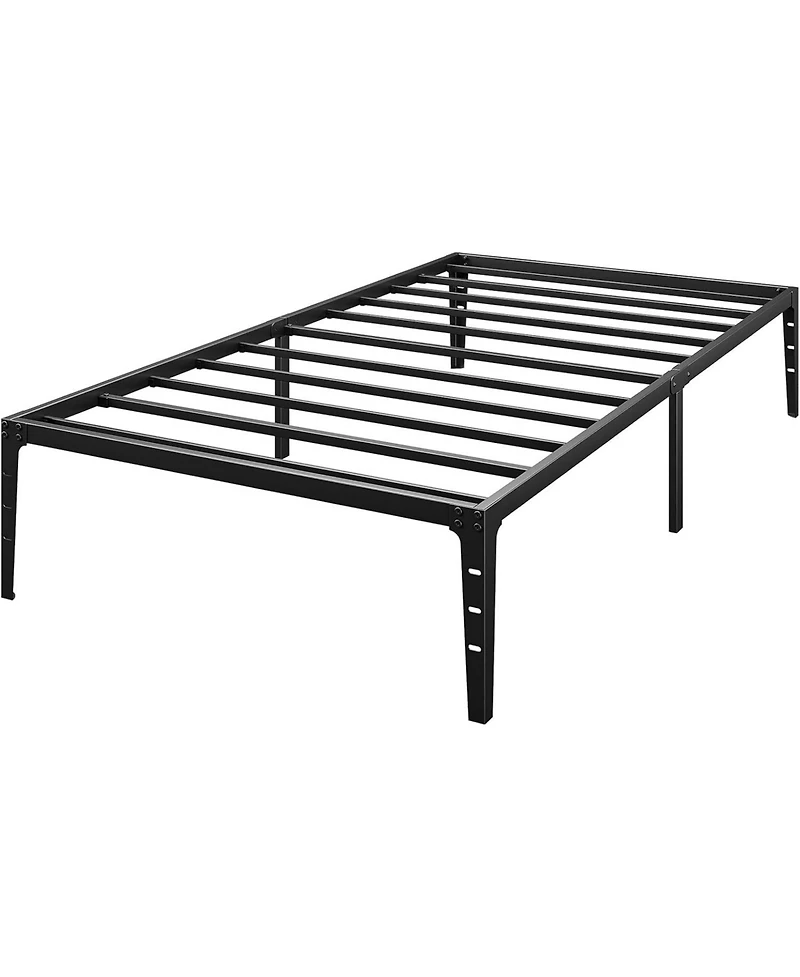 gaomon 14 Inch Twin Metal Platform Bed Frame Heavy Duty Steel Slats Storage No Box Spring Easy Assembly Durability