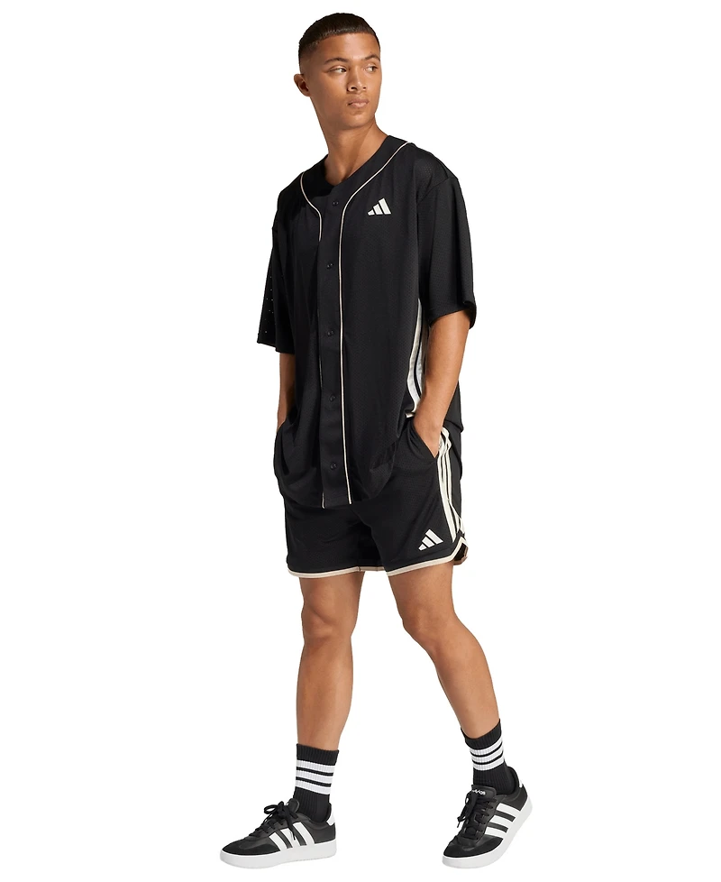 adidas Men's Stadium Mesh Basketball Shorts