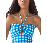 kate spade new york Women's Bandeau Neck One-Piece Swimsuit