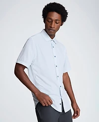 Kenneth Cole Men's Slim Fit Short-Sleeve Shirt