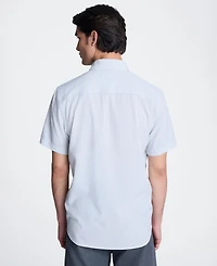 Kenneth Cole Men's Short-Sleeve Point Collar Shirt